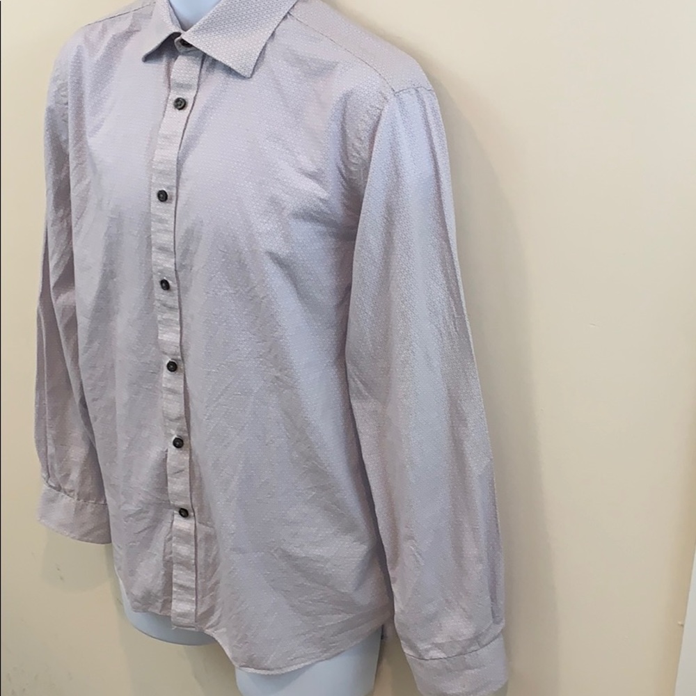 Michael Kors Slim Fit Trim Stretch Button Up Shirt - Picture 3 of 8